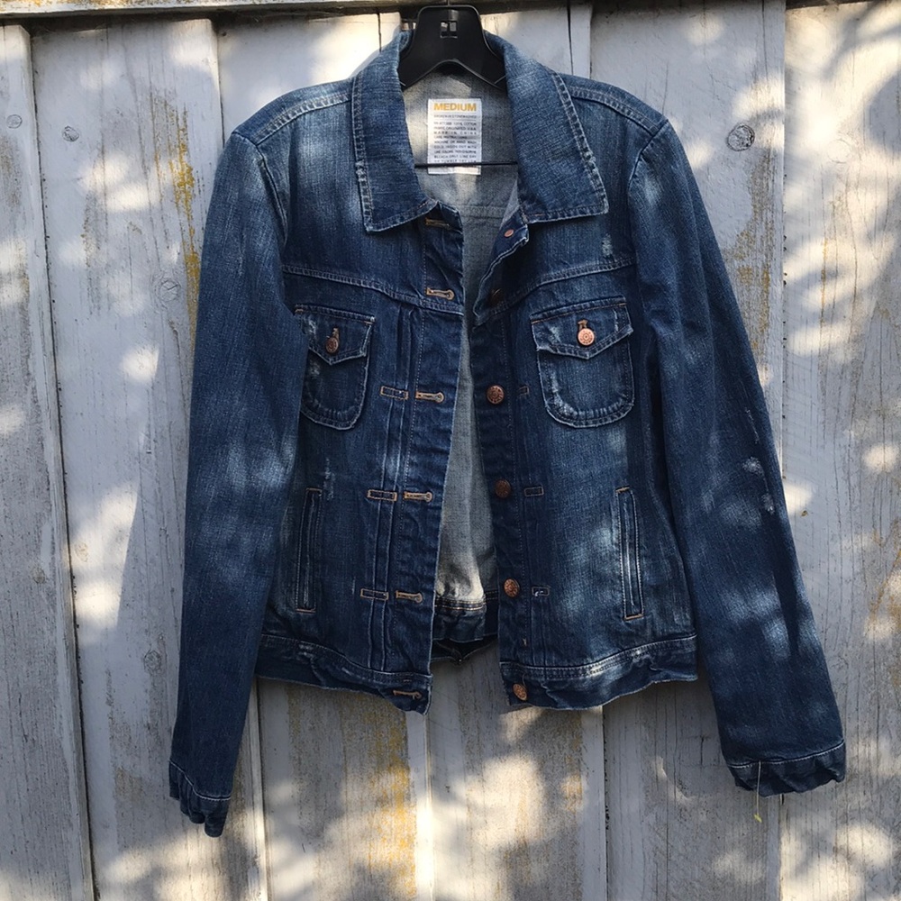 J.CREW Denim Jacket Stone Washed - size Medium